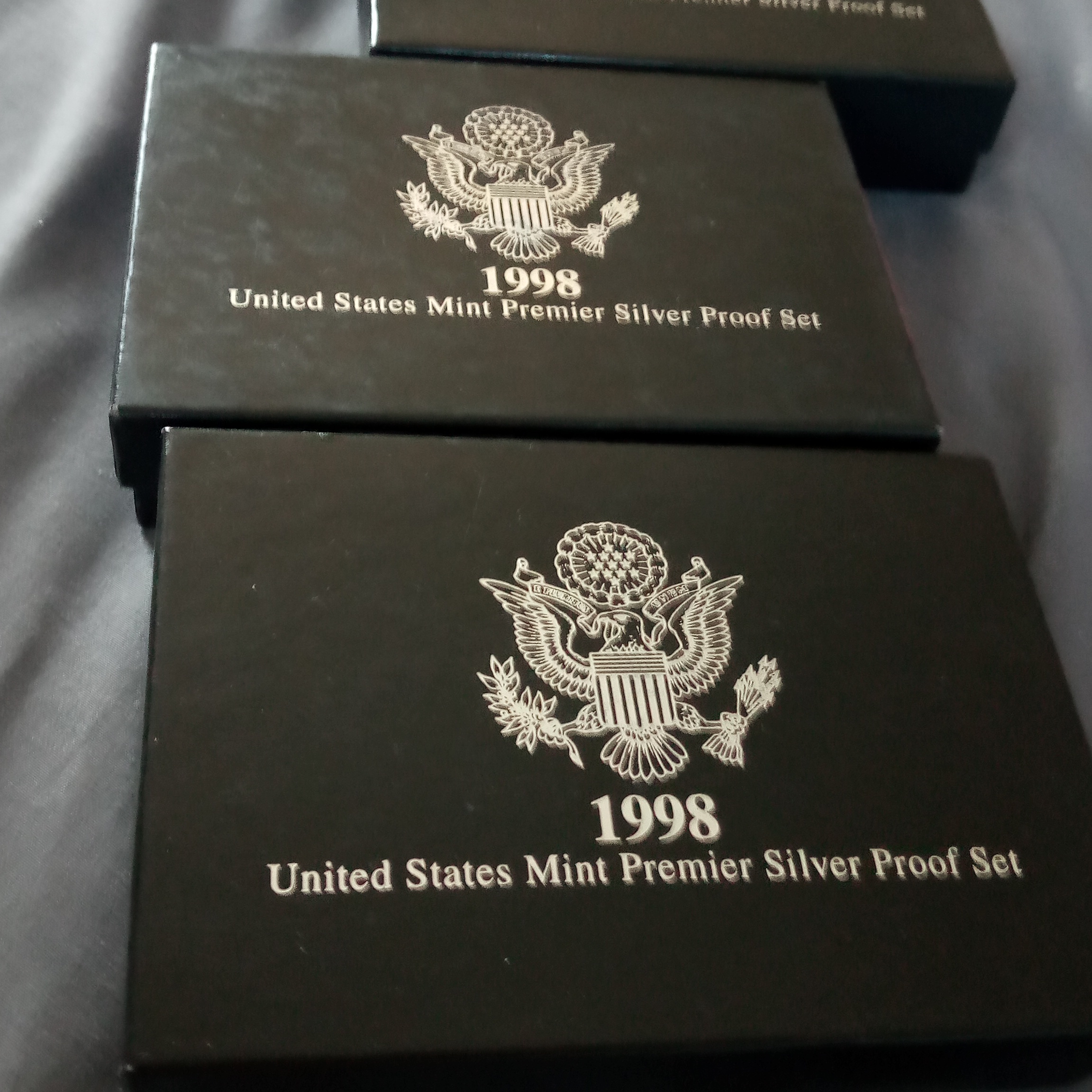 1993s To 1998 Sunited States Mint Premier Silver Proof 70 Set